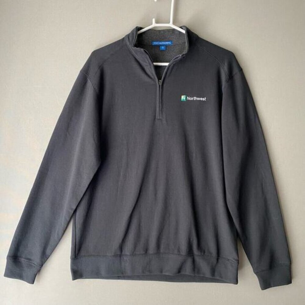 Port Authority sz M Micro fleece half zip‎ sweatshirt "Northwest" NWOT
